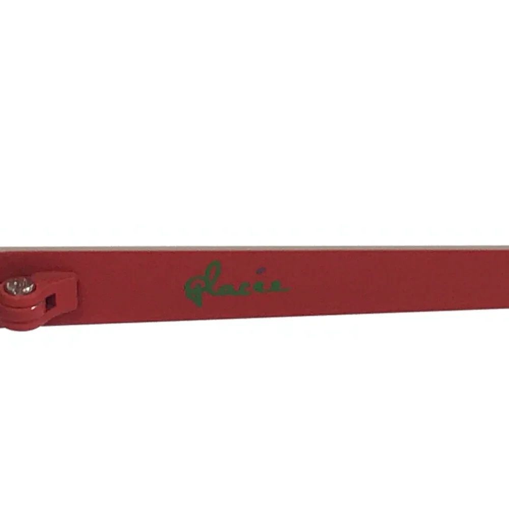 Glacee Eyeglasses Frames MOD 6724 C3 Red Gray Cat Eye Full Rim 51-18-140
